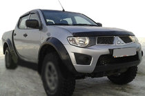 Mitsubishi L200 2006-2015 гг. Дефлектор капота (SIM) фото 1