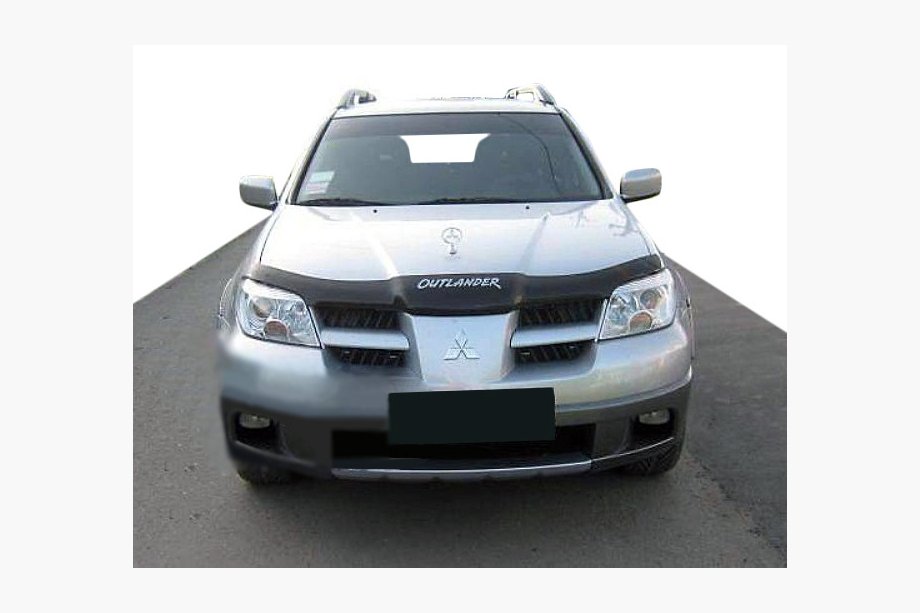 Mitsubishi Outlander 2001-2006 гг. Дефлектор капота logo 2001-2006 (SIM) Image
