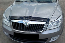 Skoda Octavia II A5 2010-2013 гг. Дефлектор капота 2004-2013 (SIM) фото 1