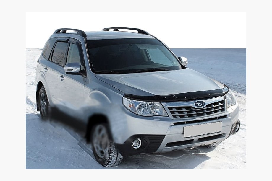 Subaru Forester 2008-2013 гг. Дефлектор капота 2008-2012 (SIM) Image