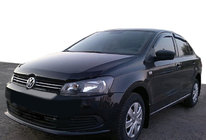 Volkswagen Polo 2010-2017 гг. Дефлектор капота SD/HB 2009-2015 (SIM) фото 1