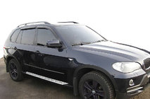 BMW X5 E70 2007-2013 гг. Ветровики на окна (4 шт, SIM) фото 1