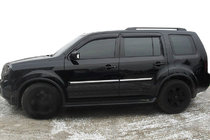 Honda Pilot 2008-2015 гг. Ветровики на окна (4 шт, SIM) фото 1