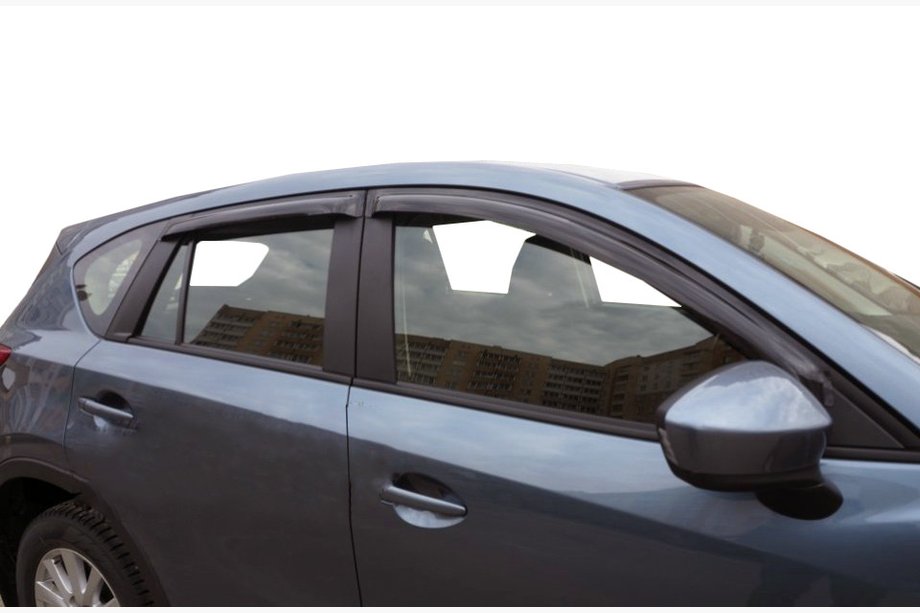 Mazda CX-5 2012-2017 гг. Ветровики на окна (4 шт, SIM) Image