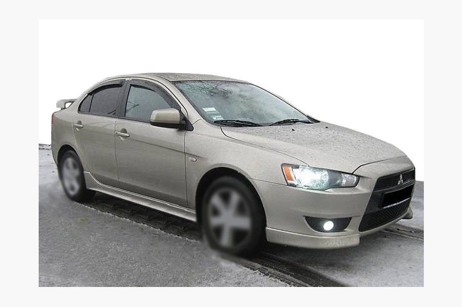 Mitsubishi Lancer X 2008- гг. Ветровики на окна (4шт, SIM) Image