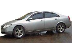 Nissan Primera P12 2002–2007 гг. Ветровики на окна (4шт, SIM) фото 1