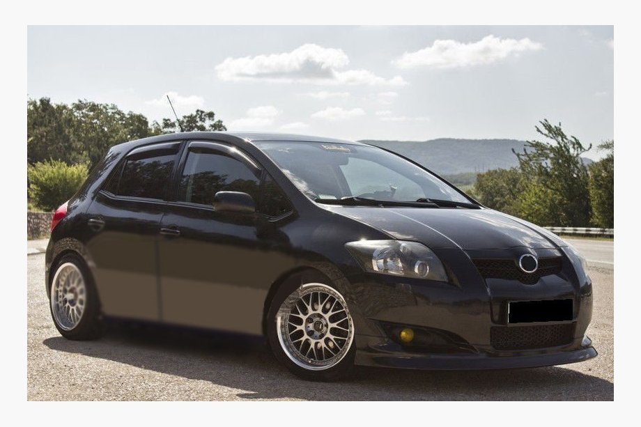Toyota Auris 2007-2012 гг. Ветровики на окна (4 шт, SIM) Image