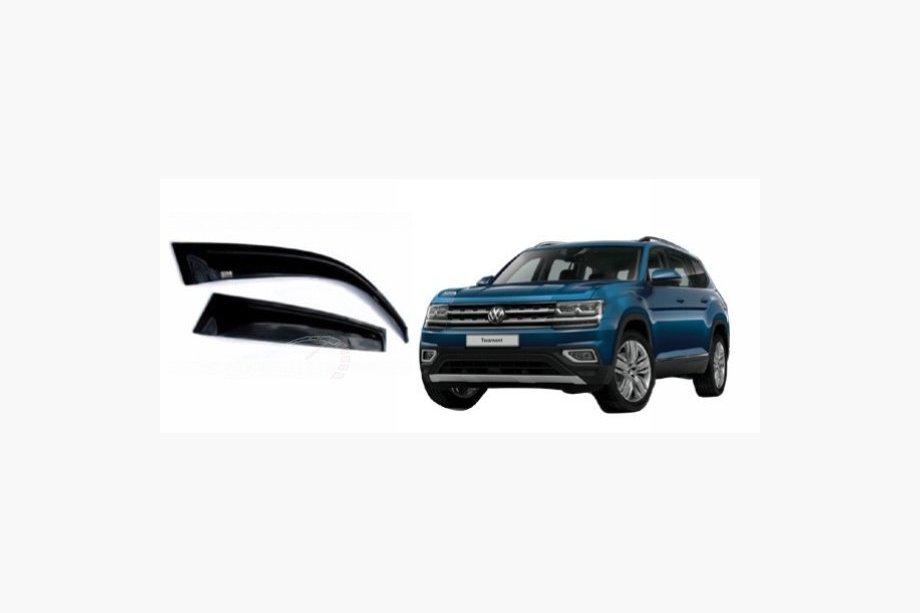 Volkswagen Atlas (Terramont) 2016- гг. Ветровики на окна (4 шт, SIM) Image