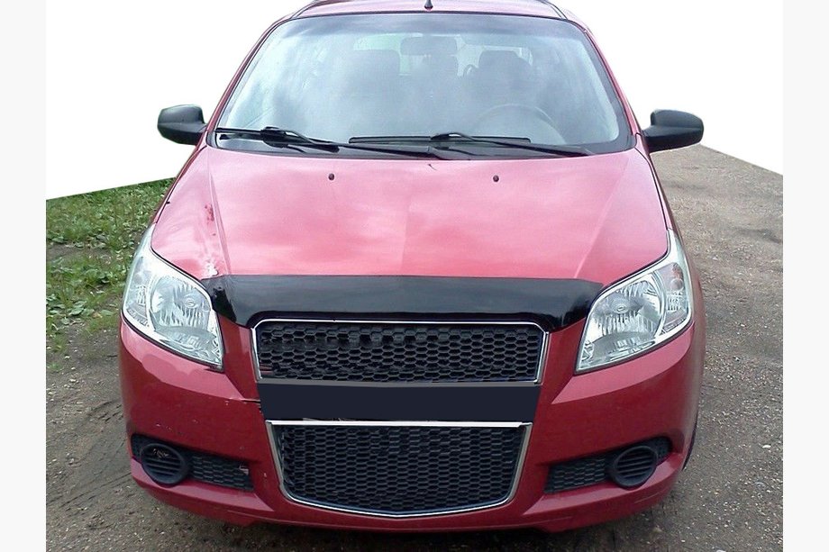 Chevrolet Aveo T250 2005-2011 гг. Дефлектор капота HB (SIM) Image
