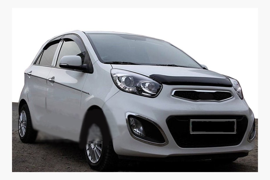 Kia Picanto 2011-2016 гг. Дефлектор капота (SIM) Image