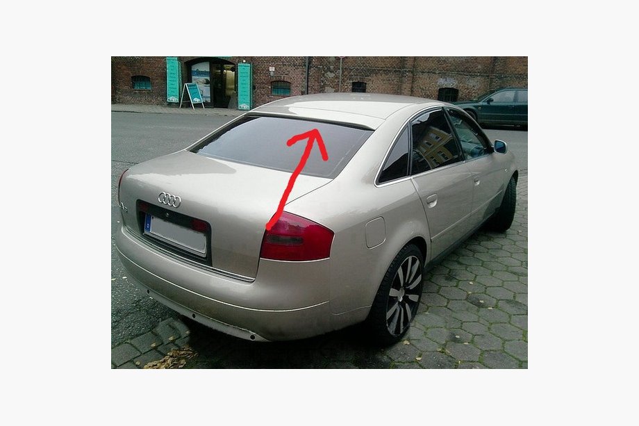 Audi A6 C5 2001-2004 гг. Распродажа! Накладка на спойлер (стекловолокно, грунт под покраску) Image