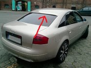 Audi A6 C5 2001-2004 гг. Распродажа! Накладка на спойлер (стекловолокно, грунт под покраску) фото 1