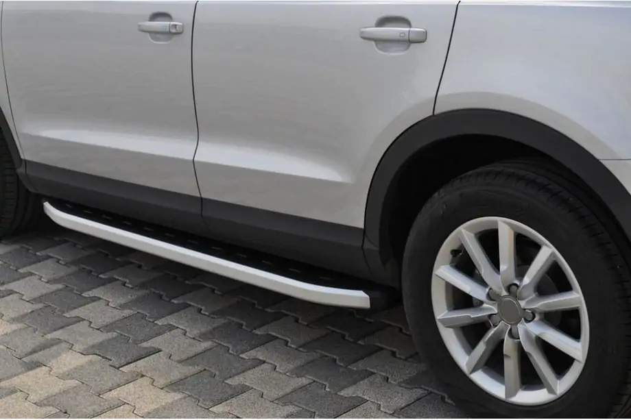 Opel Combo 2019- гг. Боковые Подножки Fullmond (2 шт., Алюминий) Image