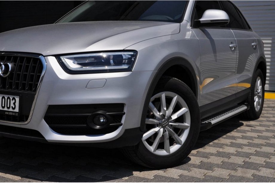 Audi Q5 2008-2017 гг. Боковые пороги Allmond Grey (2 шт., алюминий) Image