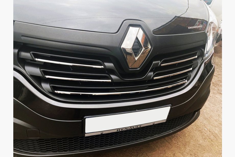Renault Trafic 2015-2019 Накладки на решетку 5 частей Image