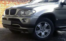 BMW X5 E53 1999–2006 гг. Накладка на передний бампер (2003-2006, под покраску) фото 1