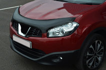 Nissan Qashqai 2010-2014 гг. Дефлектор капота (EuroCap) фото 6