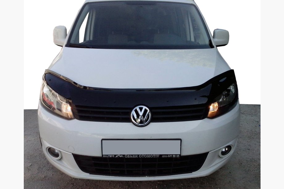 Volkswagen Caddy 2010-2015 гг. Дефлектор капота (EuroCap) Image