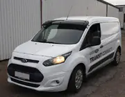 Ford Connect 2014-2021 гг. Козырек на лобовое стекло (черный глянец, 5мм) фото 1