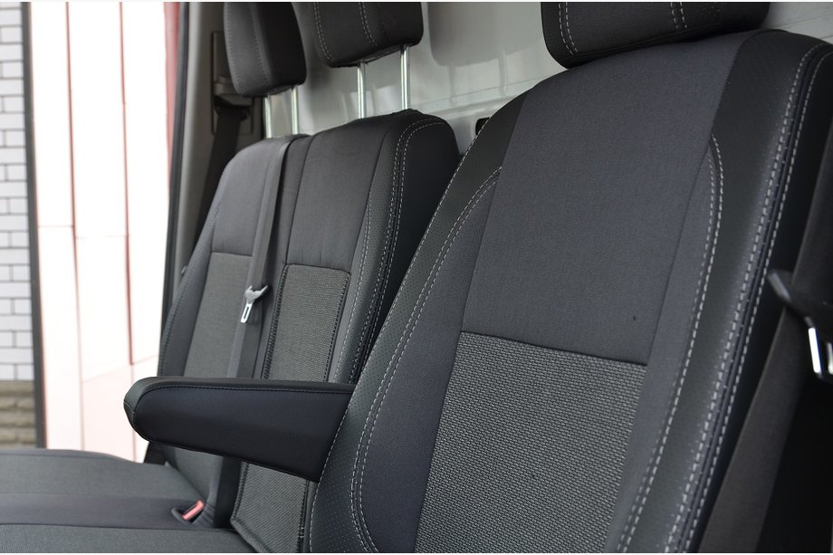 Volkswagen Crafter 2006-2016 гг. Авточехлы (Эко-кожа↗Ткань, Premium) 1↗1 Фото 4