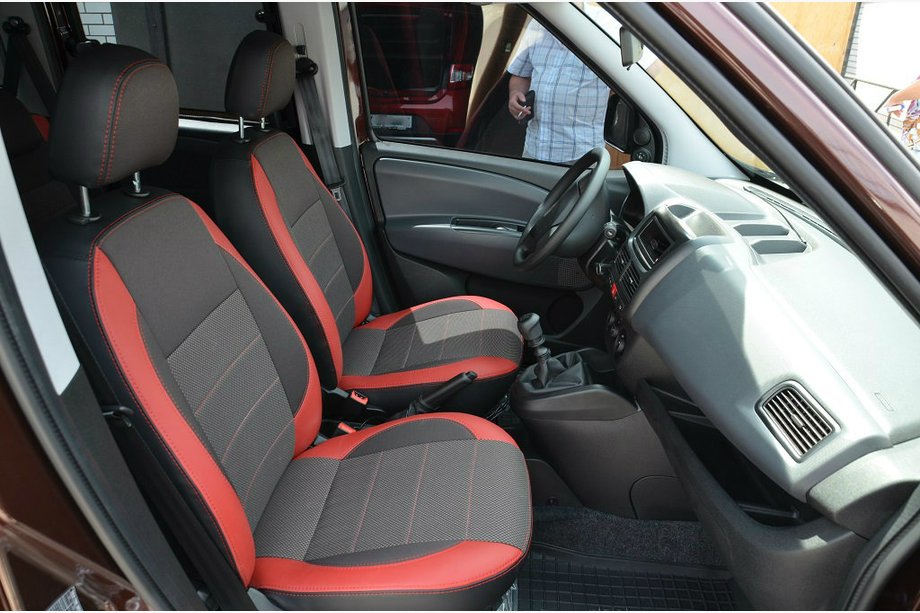 Fiat Doblo II 2010-2022 гг. Авточехлы Premium (комбинированные, полный салон) Image