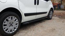 Citroen Nemo 2007-2017 гг. Боковые Подножки Rainbow Black (2 шт, Алюминиевый Профиль) фото 6