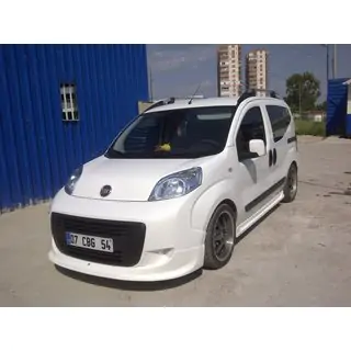 Накладка на передний бампер V2 (под покраску) Citroen Nemo 2007-2017 гг. фото 2