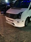 Volkswagen Crafter 2006-2016 гг. Накладка на передний бампер 2012↗ (Sport-3, под покраску) фото 10