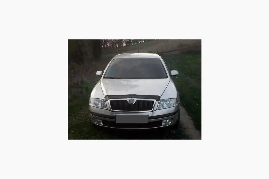 Skoda Octavia II A5 2006-2010 гг. Дефлектор капота (VIP) Image