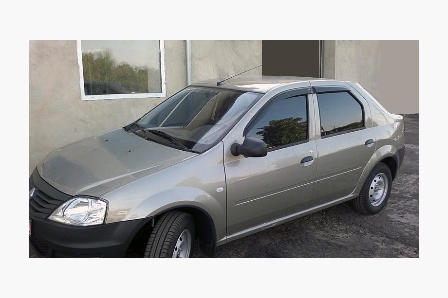 Renault Logan I 2005-2008 гг. Ветровики на окна (4 шт, ANV) Image