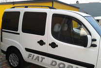Fiat Doblo I 2001-2005 гг. Черные рейлинги фото 3