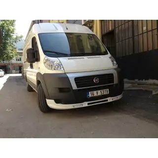Передняя накладка 2006-2013 (узкая с LED, грунтованная под покраску) Citroen Jumper 2007-2025 гг. фото 2