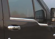 Ford Connect 2010-2013 гг. Наружные молдинги окон (2 шт., нержавейка) фото 1