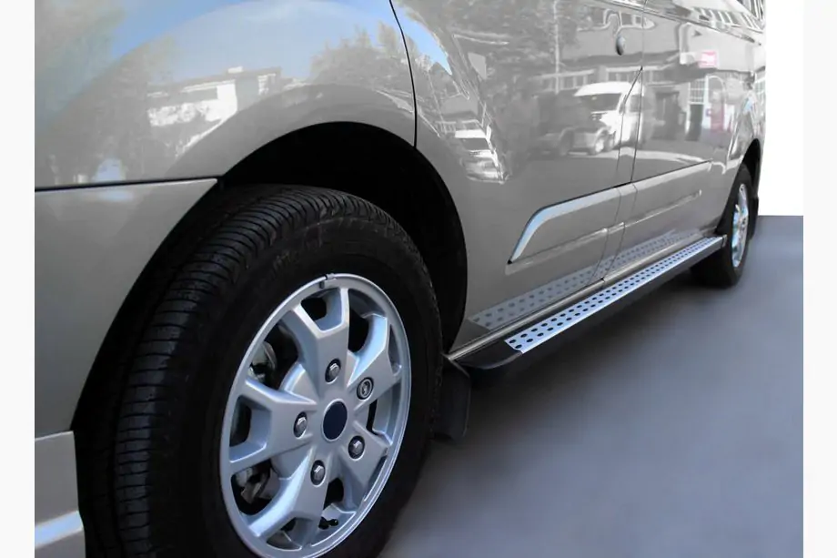 Ford Connect 2010-2013 гг. Боковые Подножки DOT-Line (2 шт., Алюминий) Image