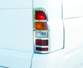 Ford Transit 2000–2014 гг. Накладки на Задние Фонари (2 шт., Нержавейка) фото 4