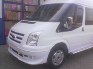 Ford Transit 2000–2014 гг. Накладка на передний бампер (2006-2014, с решеткой) фото 3