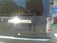 Ford Connect 2010-2013 гг. Хромированная планка над номером (установка на оригинал, нержавейка) Carmos - Турецкая Нержавеющая Сталь фото 4