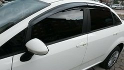 Fiat Linea 2006-2018 гг. Ветровики на окна (4 шт., Sunplex Sport) фото 2