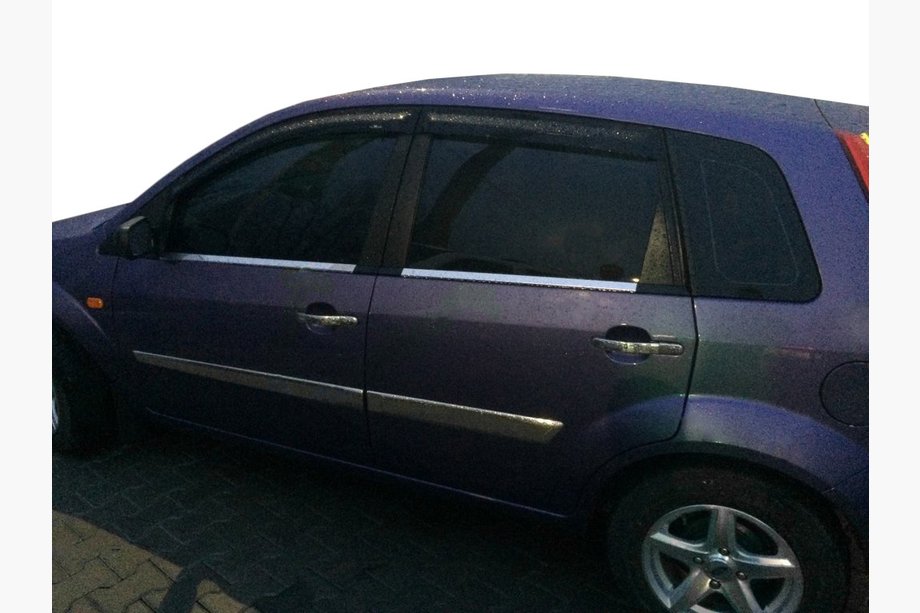 Ford Fiesta 2002-2008 гг. Наружные Окантовки Окон Нержавеющая Сталь (4 шт) OmsaLine - Итальянская Нержавейка Фото 3