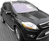 Ford Kuga 2008-2013 гг. Боковые Подножки Fullmond (2 шт, алюминий) фото 1