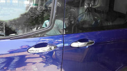Ford Courier 2014-2023 гг. Хромированные Накладки на Ручки (4 шт., Нержавейка) фото 1
