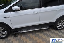 Ford Kuga/Escape 2013-2019 гг. Боковые Подножки King (2 шт, Алюминий) фото 4