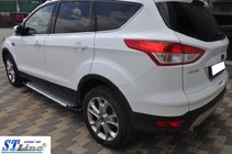 Ford Kuga/Escape 2013-2019 гг. Боковые Подножки King (2 шт, Алюминий) фото 2