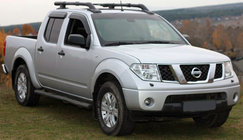 Nissan Navara 2006-2015 гг. Ветровики на окна (4 шт, Niken) фото 1
