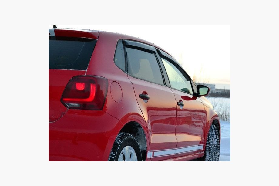 Volkswagen Polo 2010-2017 гг. Ветровики HB (4 шт, Niken) Image