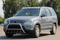Honda CRV 2001-2006 гг. Кенгурятник WT003 (нержавейка) фото 2