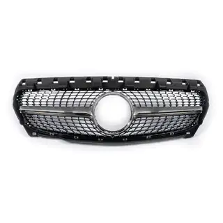 Передняя Решетка Радиатора (2013-2016, Diamond Silver) Mercedes CLA C117 2013-2019 гг. фото 2