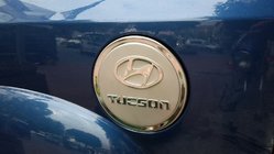 Hyundai Tucson JM 2004- гг. Накладка на Бак Нержавеющая Сталь фото 6