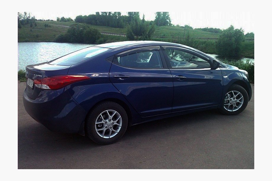 Hyundai Elantra (MD/UD) 2011-2015 гг. Ветровики на окна (4 шт, Cobra) Image