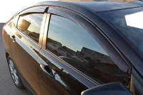 Hyundai Accent 2011-2017 гг. Ветровики на окна (Sedan, 4 шт, Cobra) фото 1